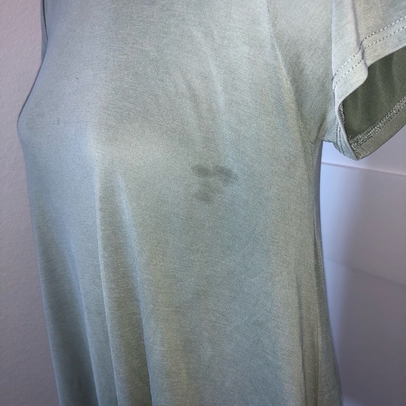 Green T-shirt Dress - Picture 3 of 7